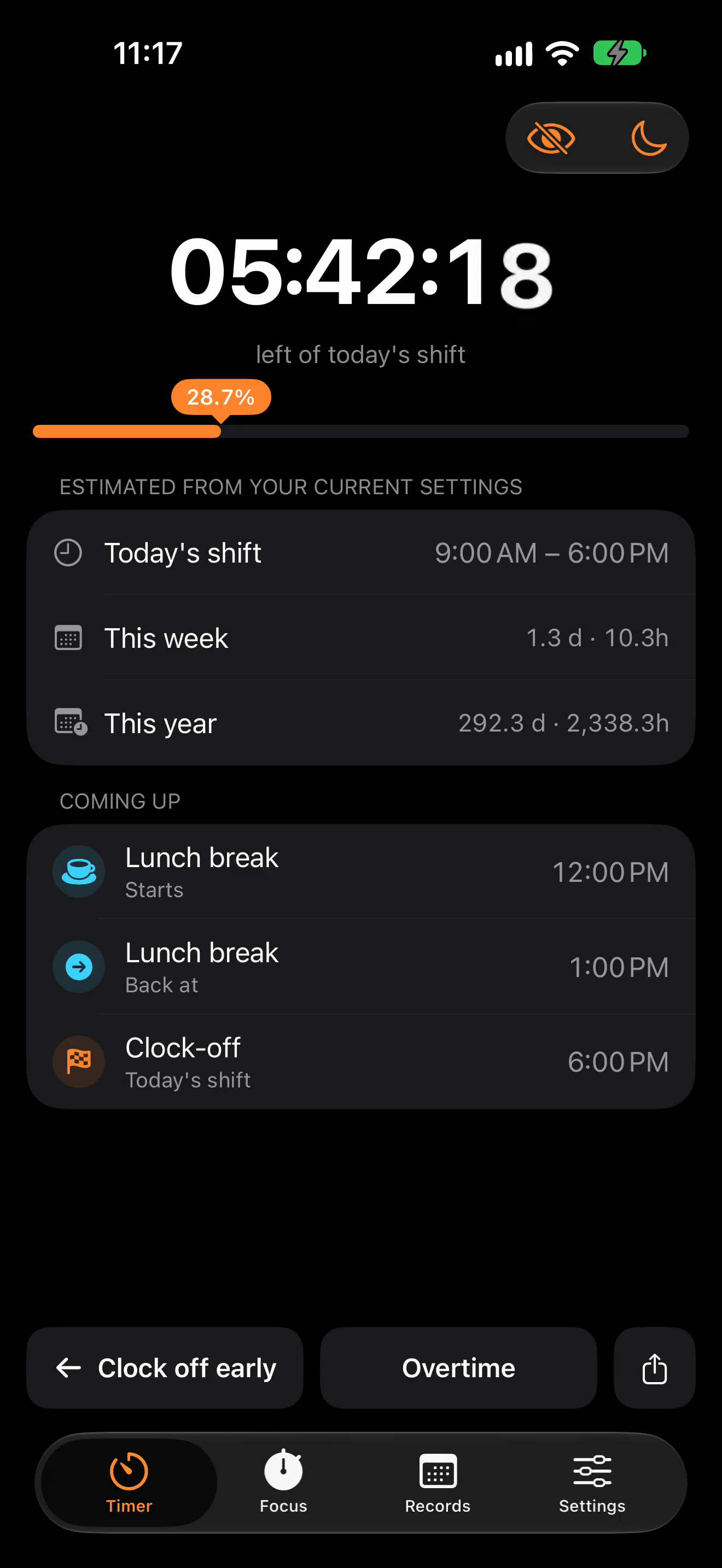 DoneAt on iPhone